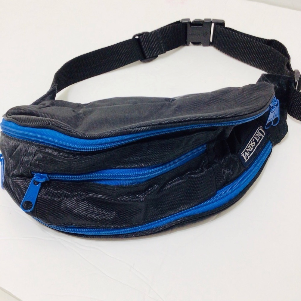 NAUTICA Black and Blue Waist Pack